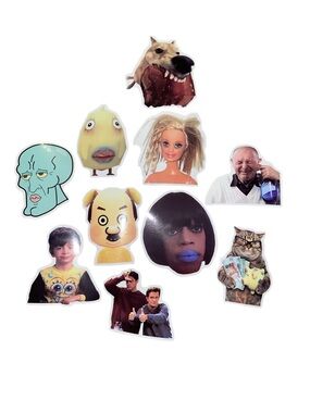 30 PackAssorted Meme & Pop Culture Stickers